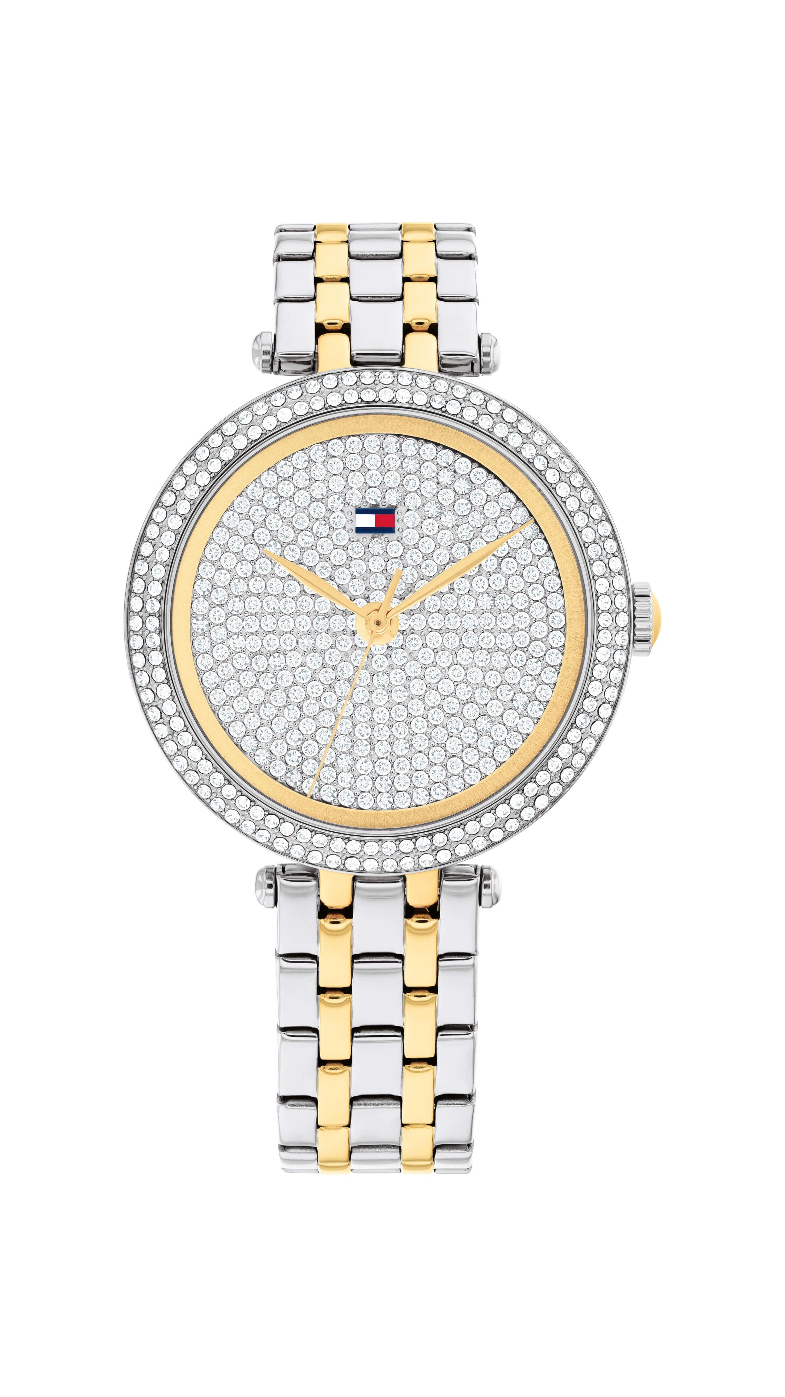 Women's Natalie Silver Crystal Dial & TwoTone Bracelet Watch