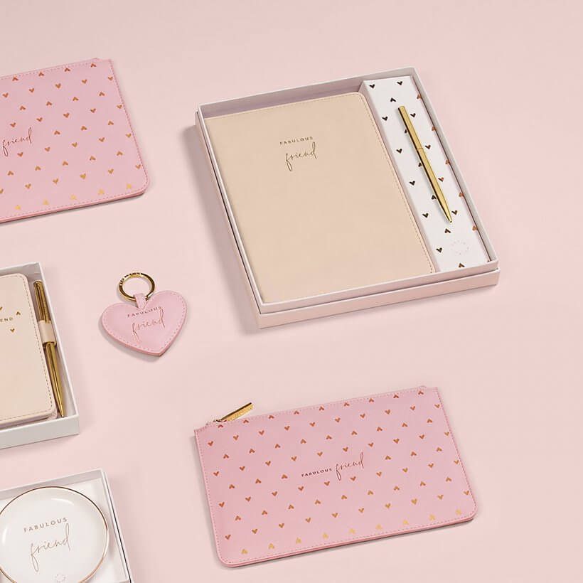 Beautifully Boxed A5 Notebook And Pen Set | Fabulous Friend | Nude