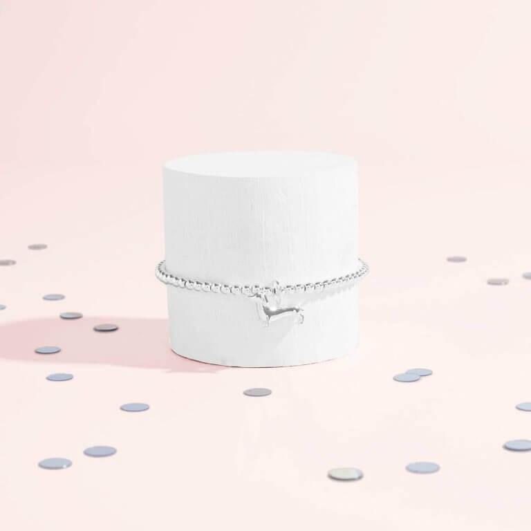 A Little | Silly Sausage | Silver | Bracelet | 15.5cm Stretch