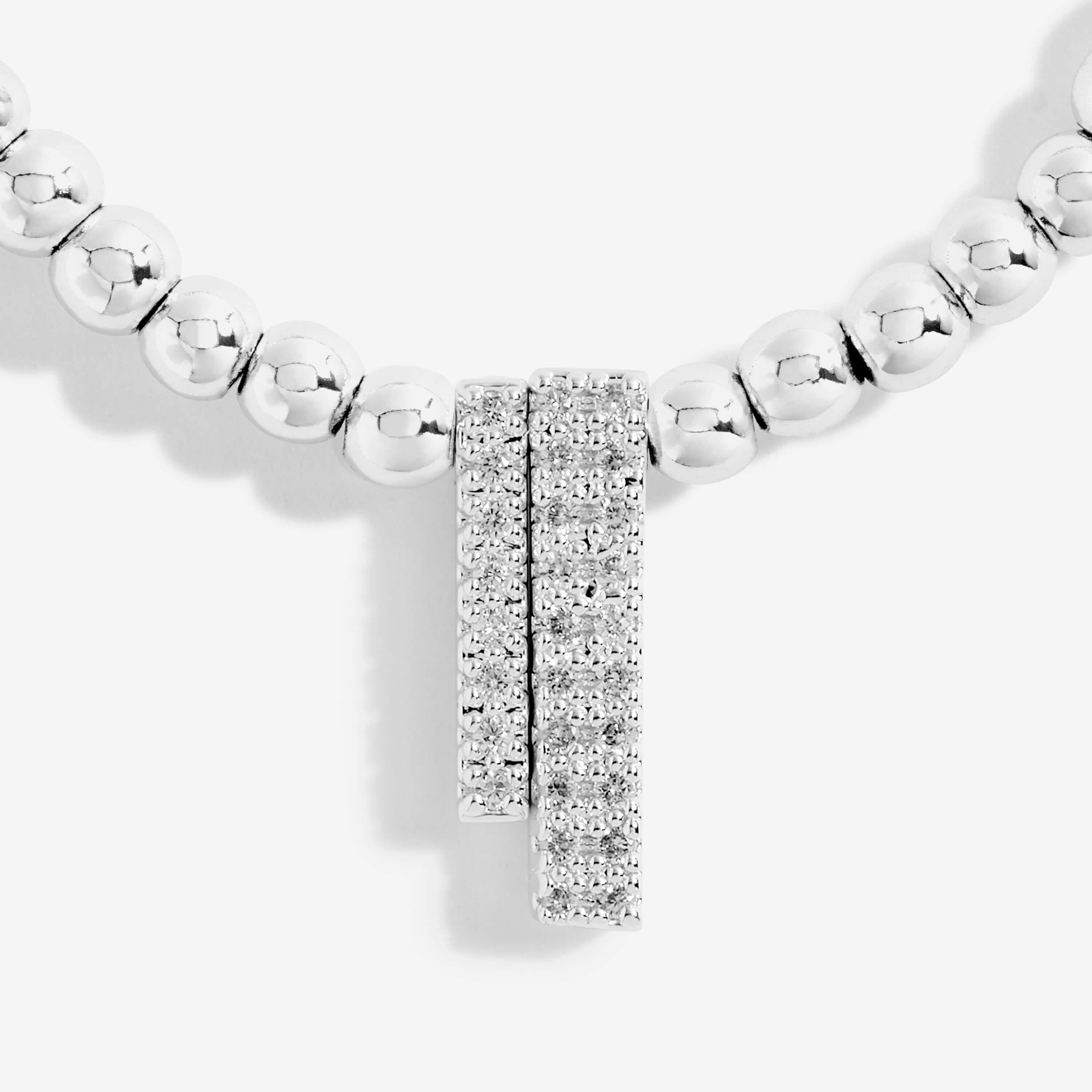 A Little | Through Thick And Thin | Silver | Bracelet | 17.5cm Stretch