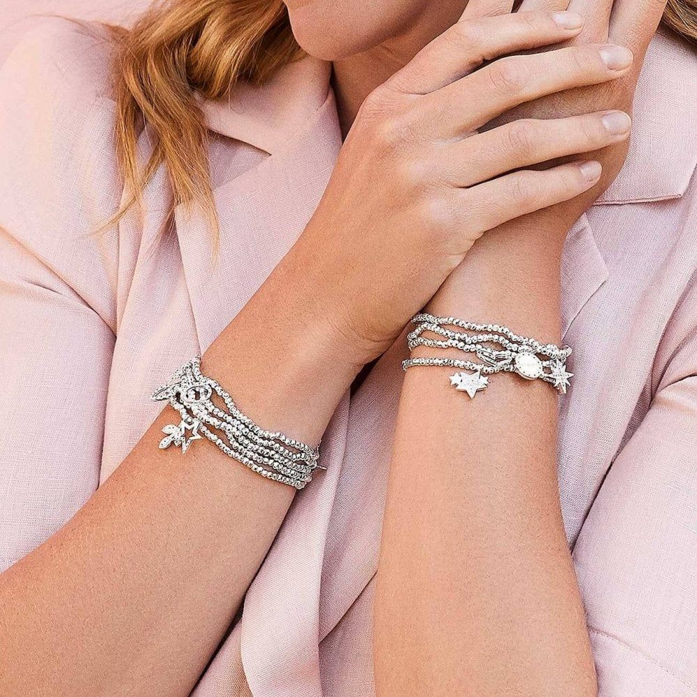 A Little | Birthday Girl | Silver | Bracelet (Faceted) | 17.5cm Stretch