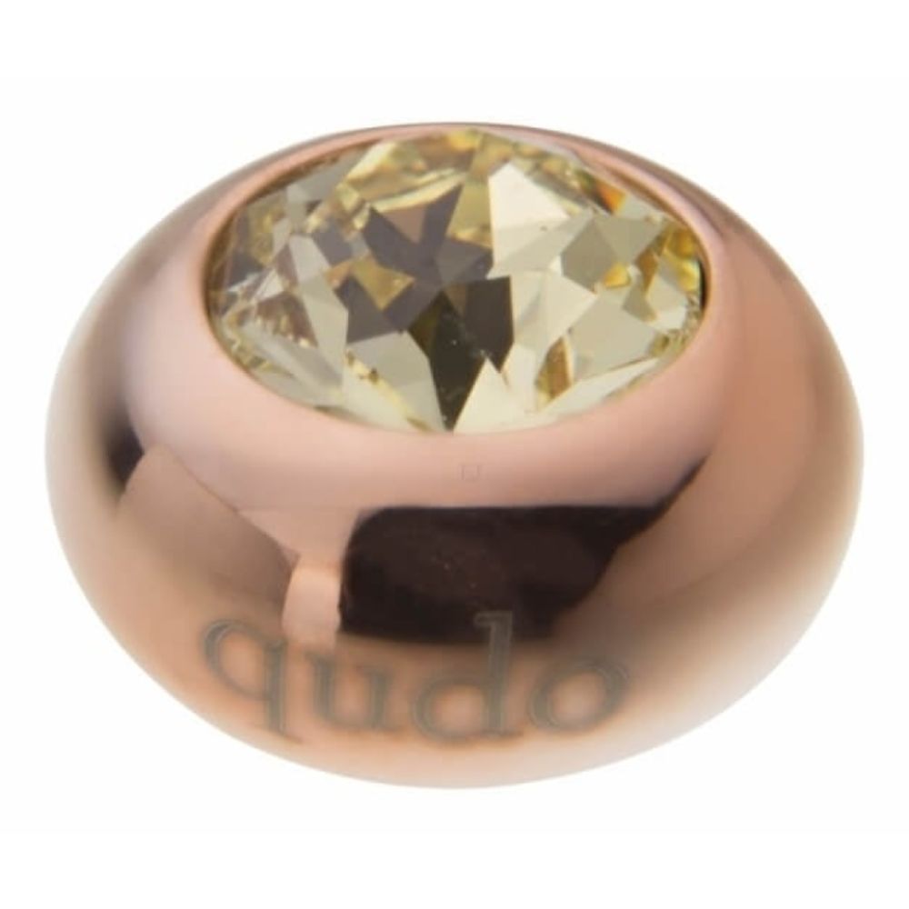 Famosa Rose Gold 10mm Tondo Ring Top Jonquil