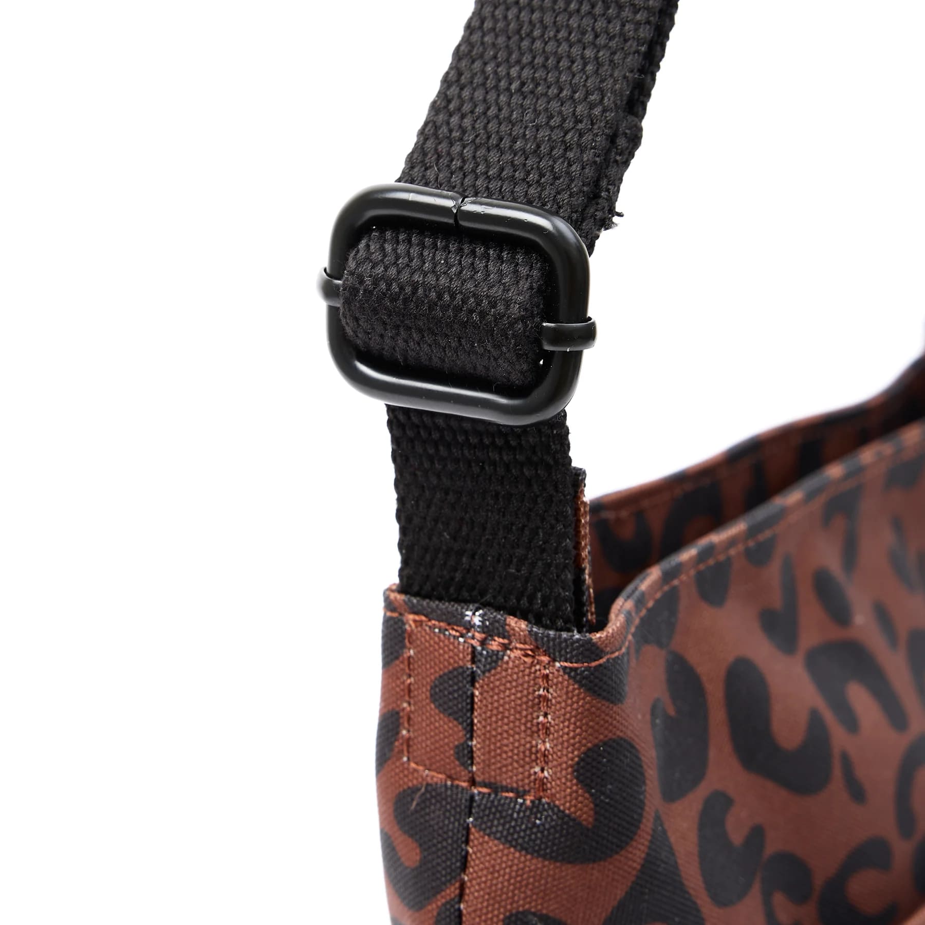 Kennington B Leopard Print Recycled Canvas Medium Crossbody Bag