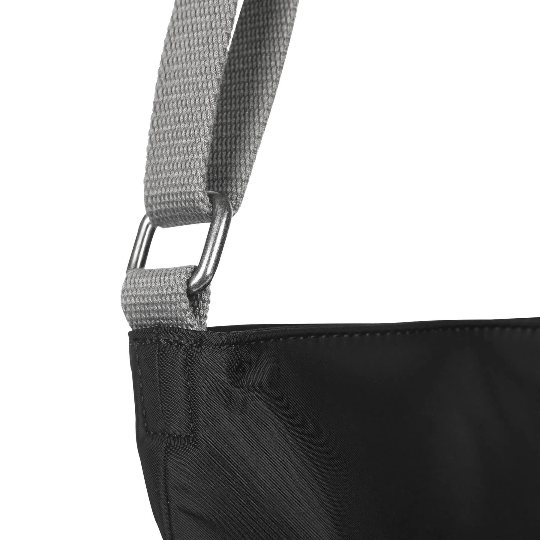 Kennington B Black Recycled Nylon Medium Crossbody Bag