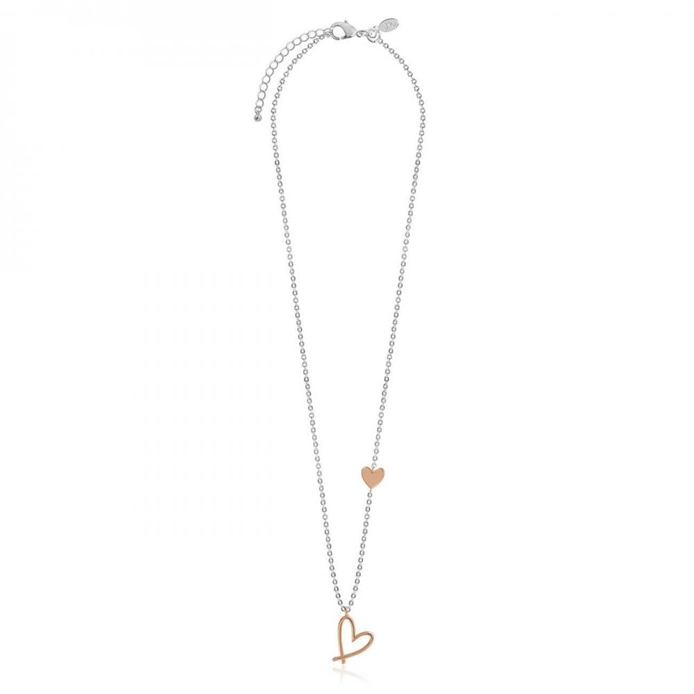 Florrie | Rose Gold | Heart Necklace | 46cm Sliding Extender