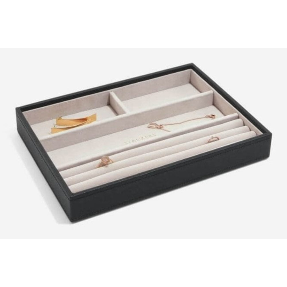 Classic Black & Grey 4 Section Stacker