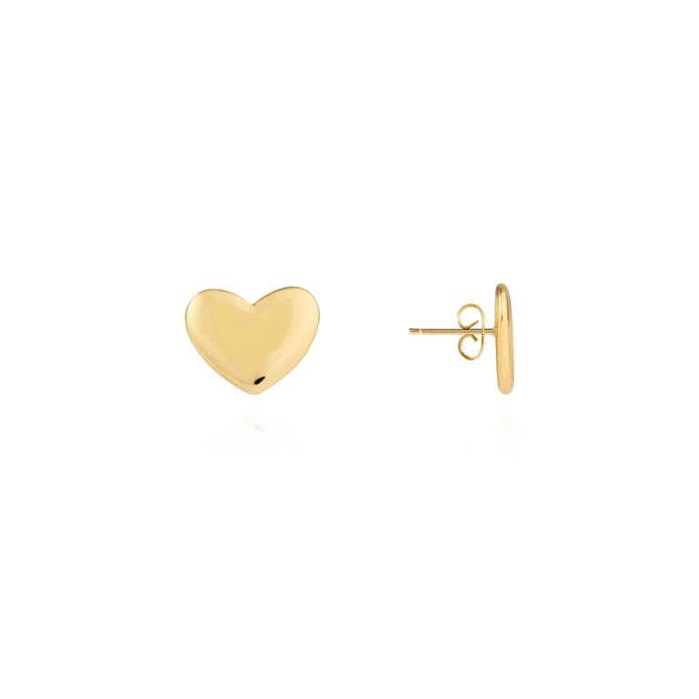 A Little | Heart Of Gold | Gold | Earrings