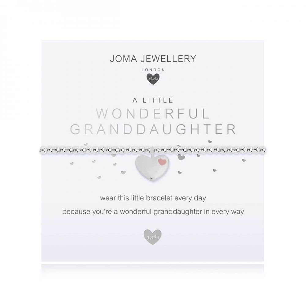 Children's A Little | Wonderful Granddaughter | Silver | Bracelet | 15.5cm Stretch