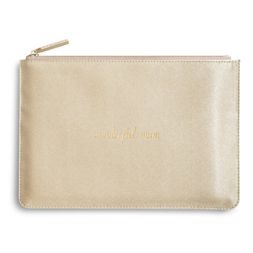 PERFECT POUCH - WONDERFUL MUM - gold shimmer - 16x24cm