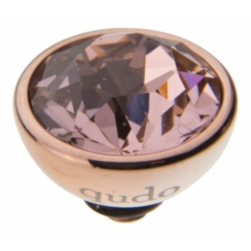 Famosa Rose Gold 10mm Bottone Ring Top Vintage Rose