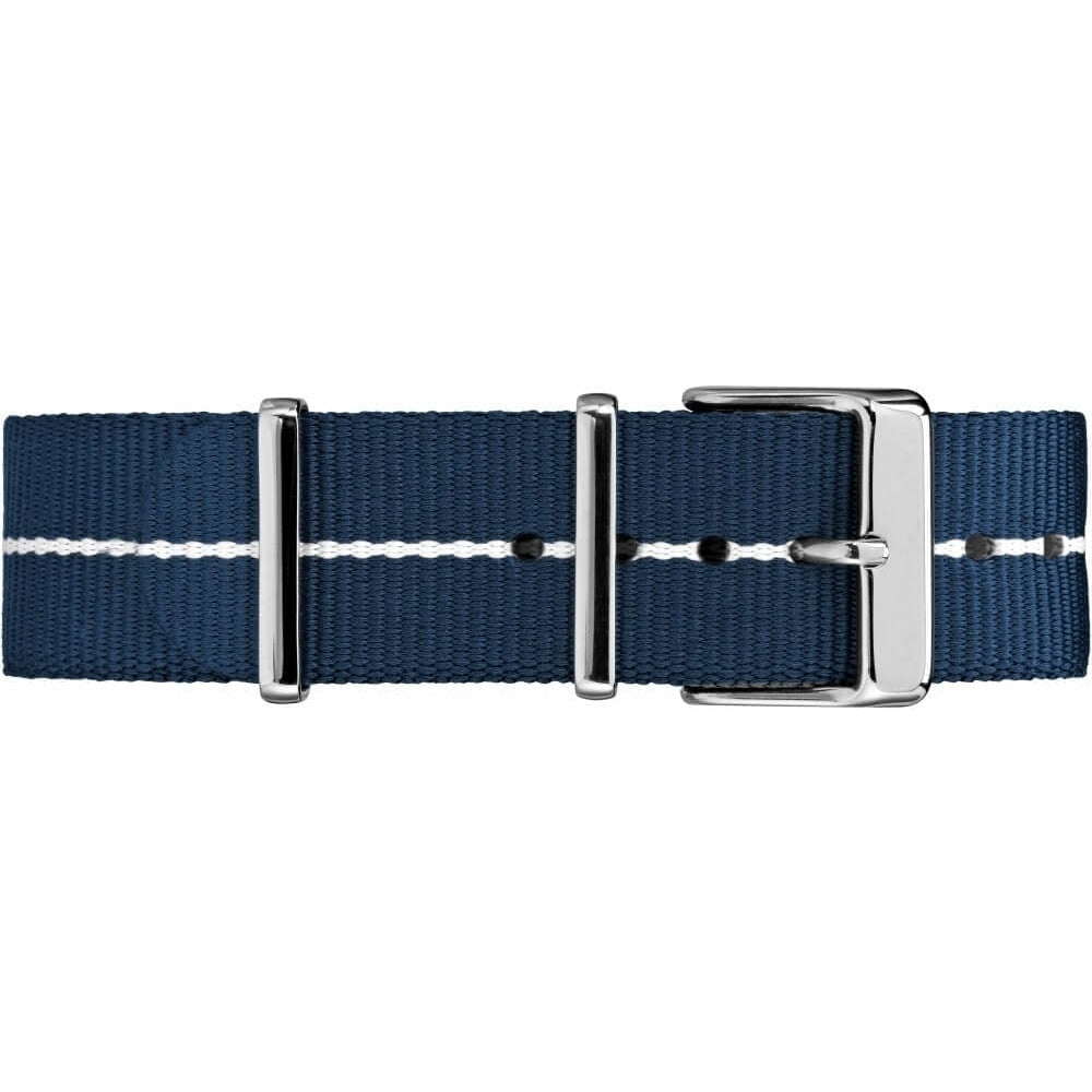 Fairfield Chrono Blue Slip Thru Strap White Dial Watch