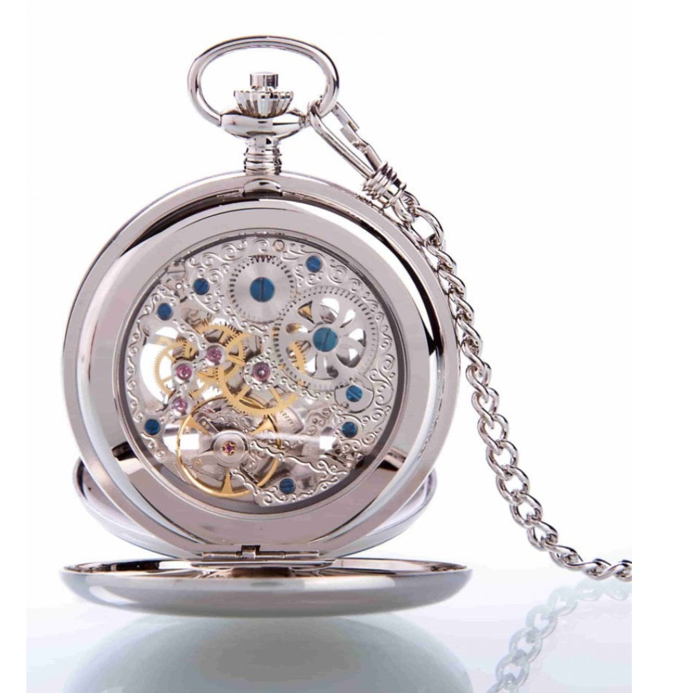 The Westminster - Chrome Mechanical Dual Time Double Hunter