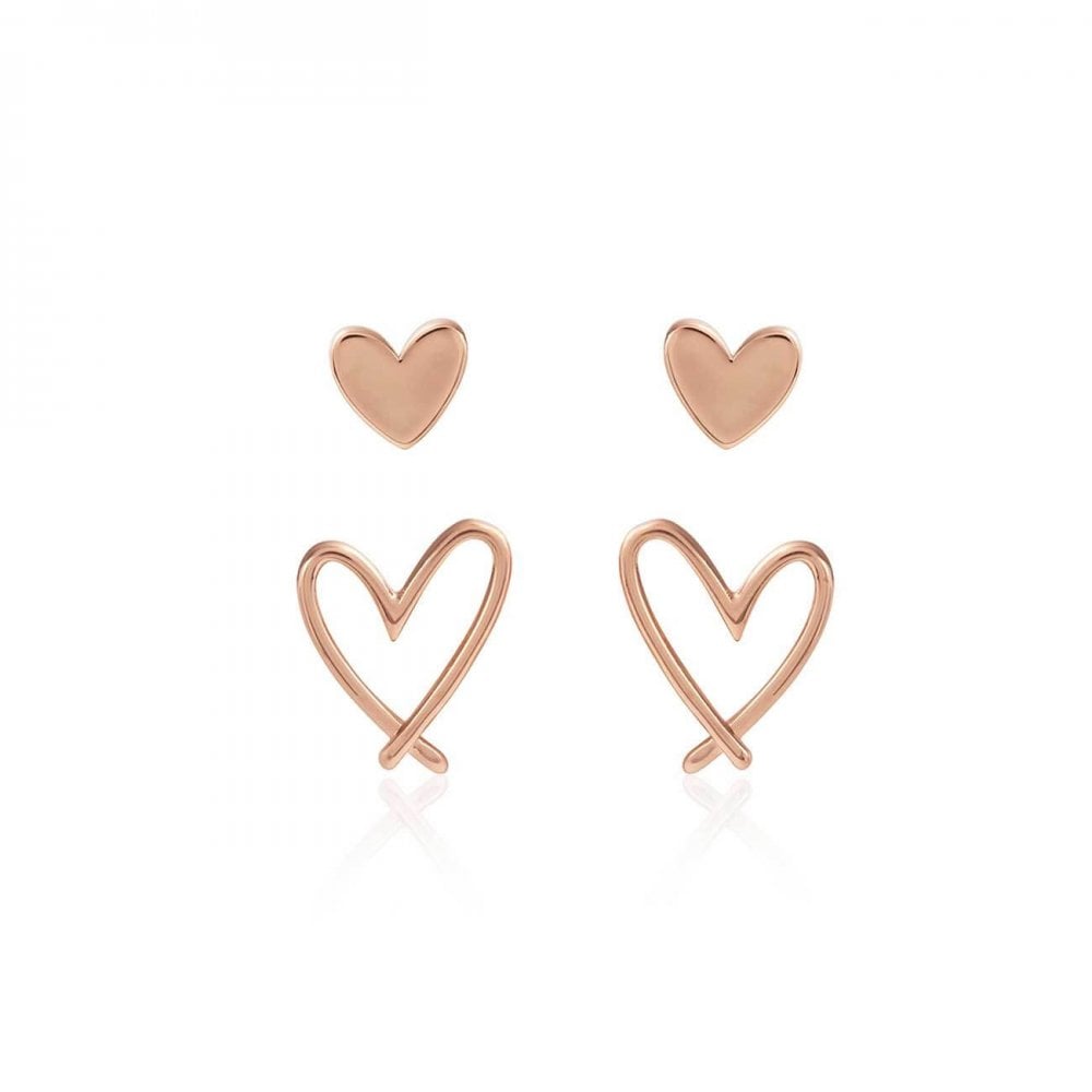 Florrie | Rose Gold | Heart Stud | Earrings