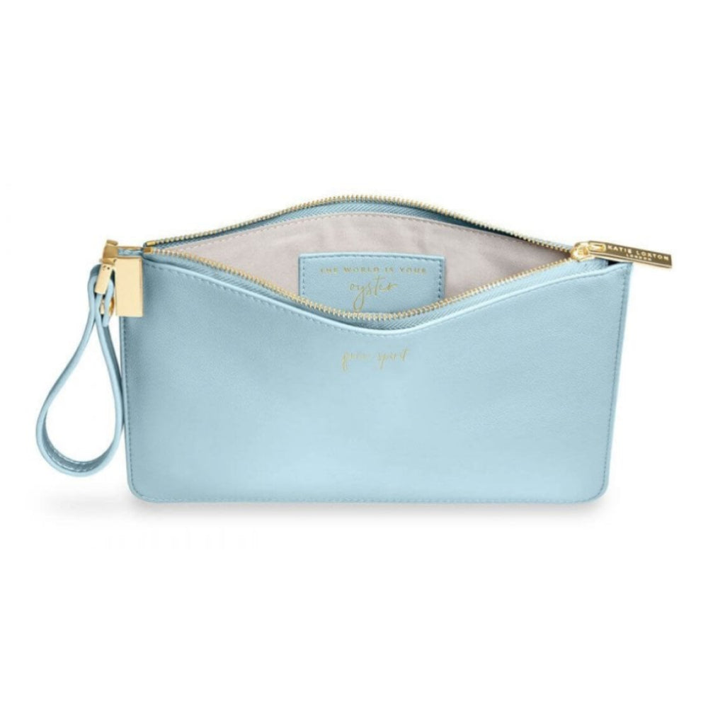 Secret Message Pouch | Free Spirit, The World Is Your Oyster | Blue | 16 X 24 Cm