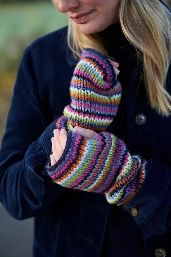 Denver Stripe Handwarmer (Pure Merino)