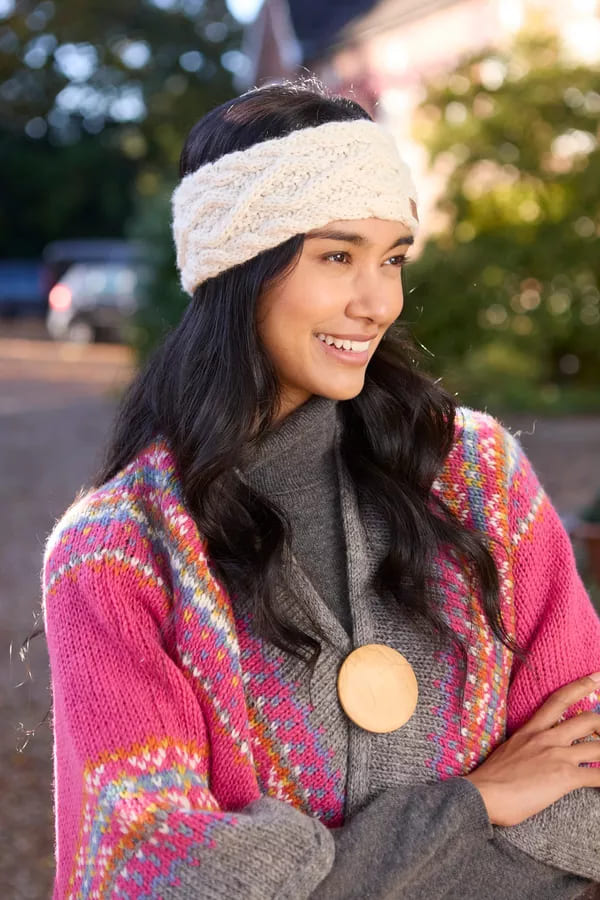 Enniskerry Headband (Pure Merino) Cream