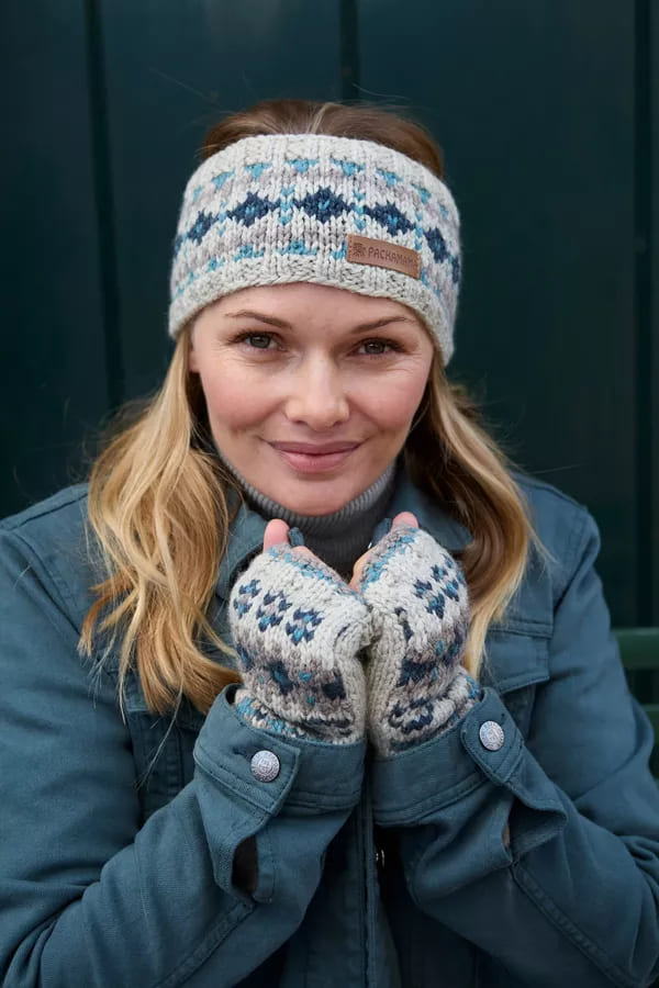 Loch Fyne Headband (Pure Merino) Blue