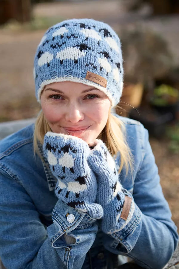 Merino Sheep Beanie Blue