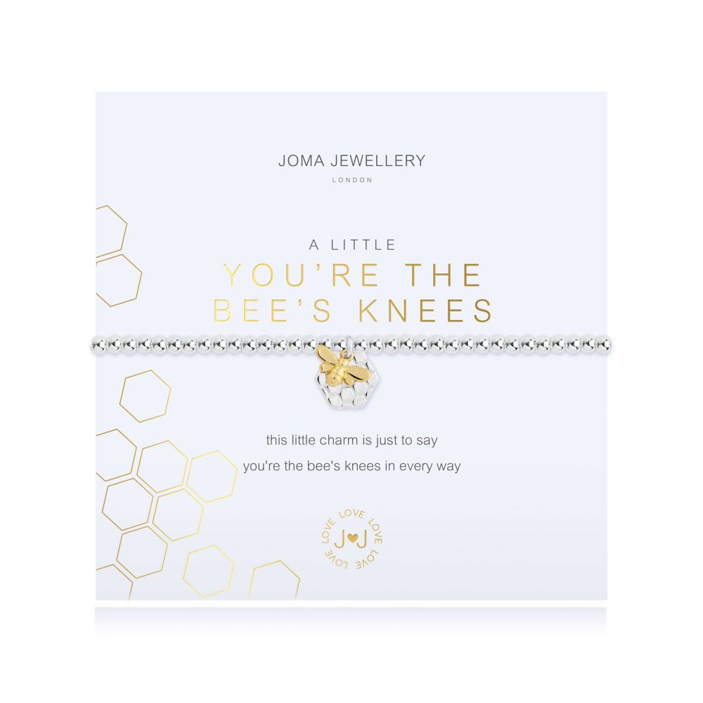 A Little | Youre The Bees Knees | Silver | Bracelet | 17.5cm Stretch