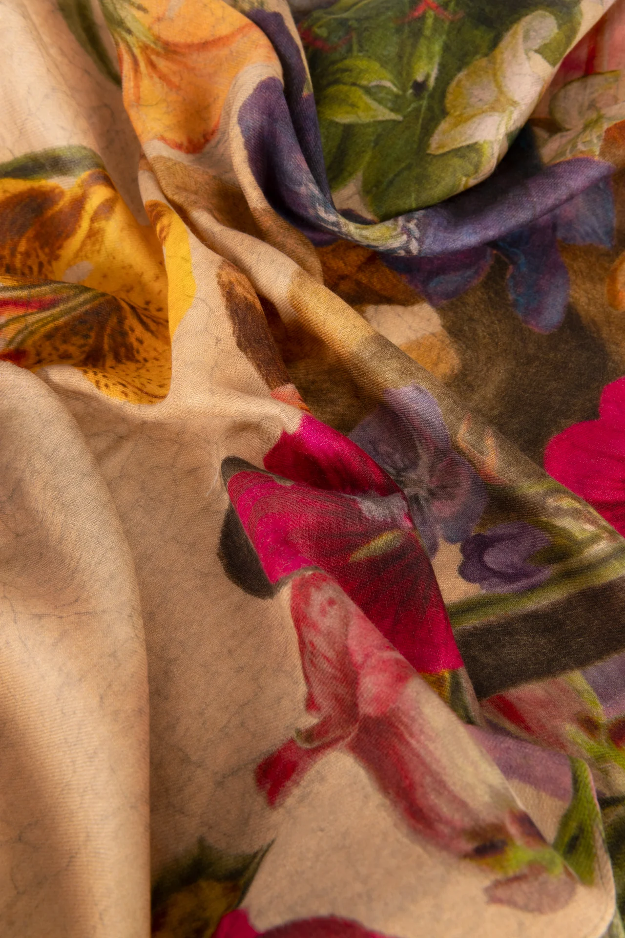 Mid-Length Kimono - Cream Posy