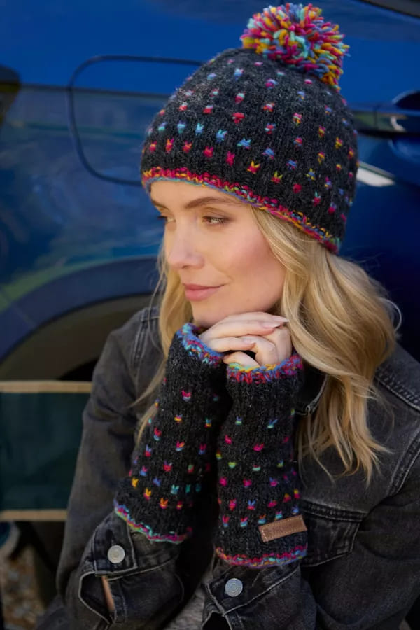 Mosaic Bobble Beanie