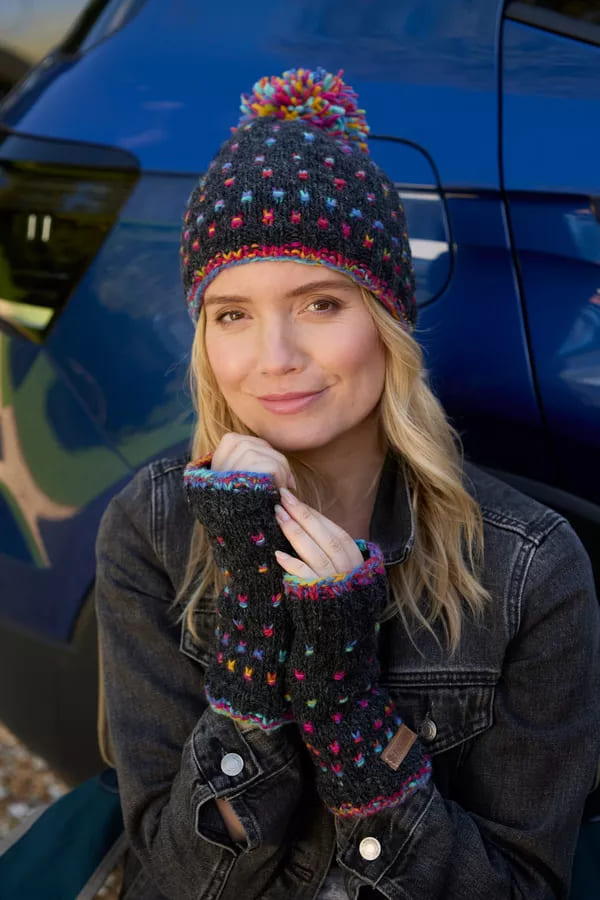 Mosaic Bobble Beanie