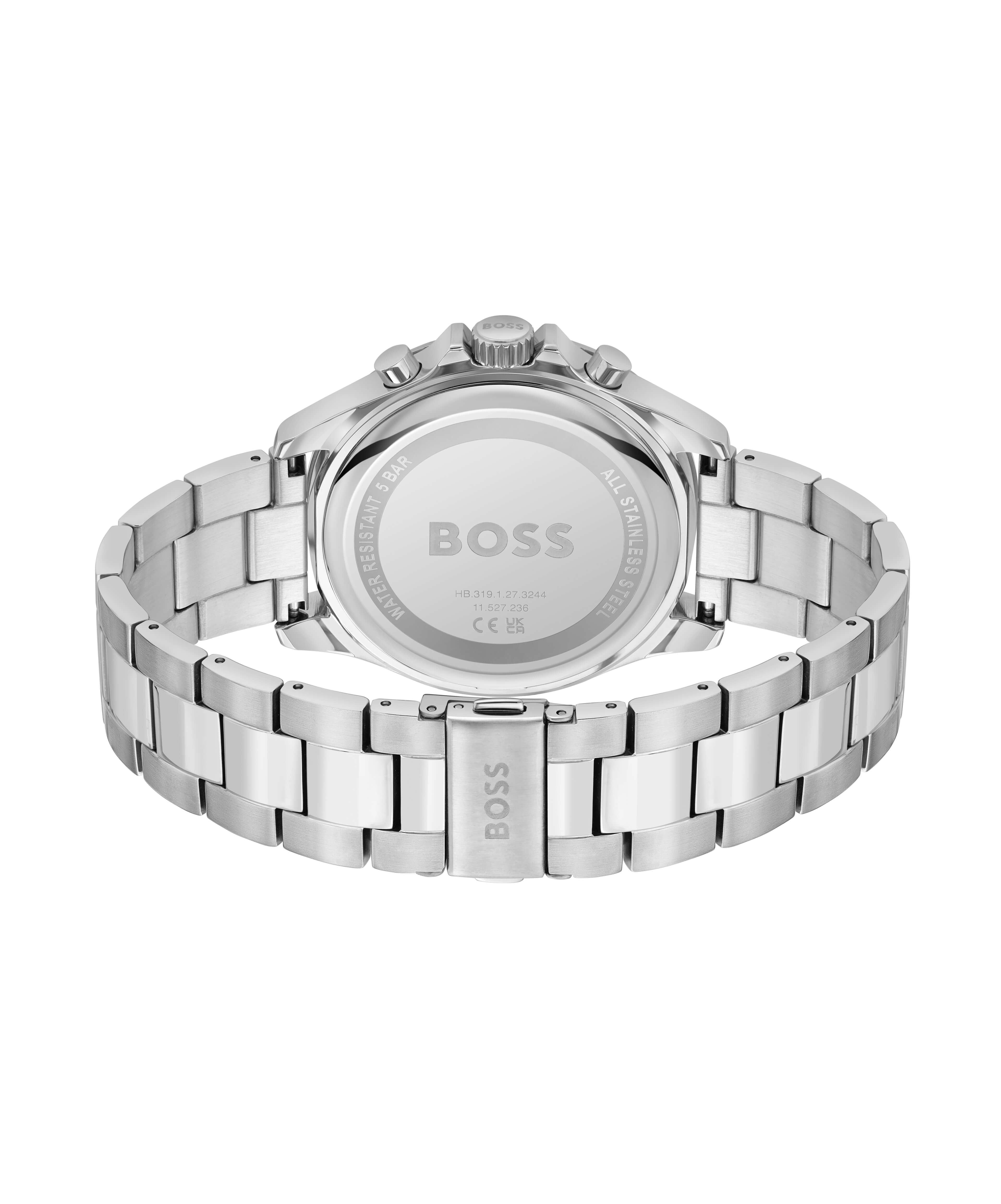 Troper Blue Chronograph Dial & SS Bracelet Strap
