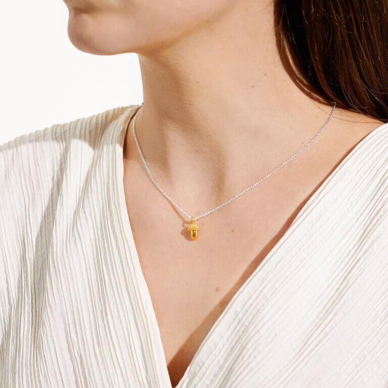 A Little | Strength | Silver And Gold | Necklace | 46cm + 5cm Extender