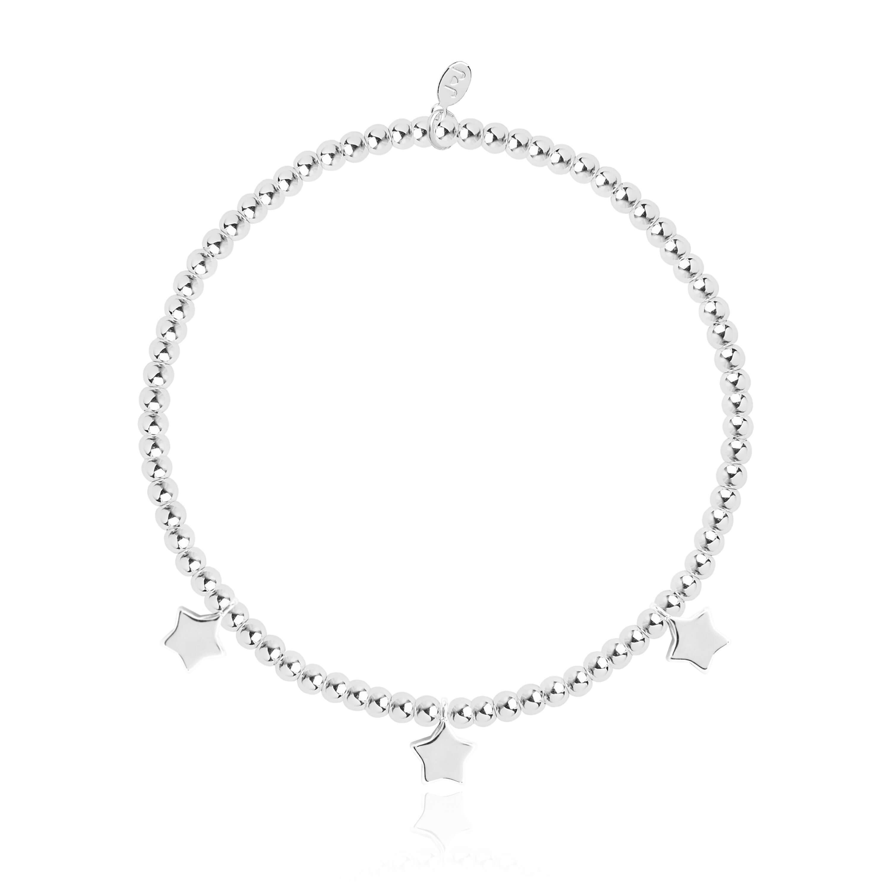 Occasion Gift Box | Just To Say Congratulations | Silver | Set Of 3 Bracelets | 17.5cm Stretch