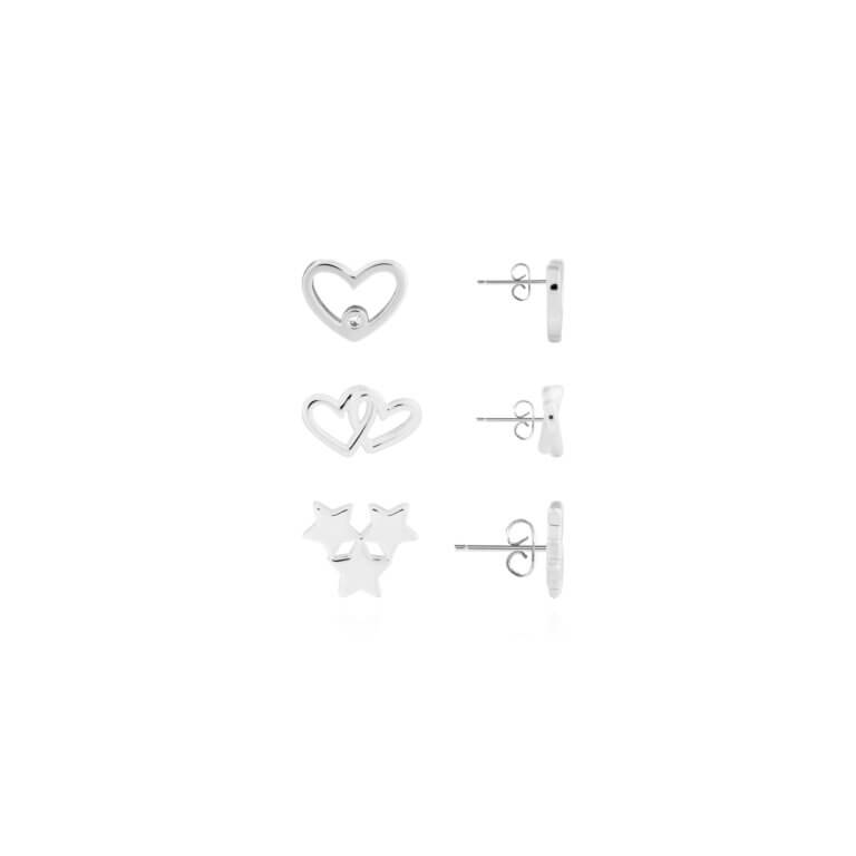 Occasion Earring Box | Merry Christmas Friend | Silver | Earrings | Set Of 3 Earrings