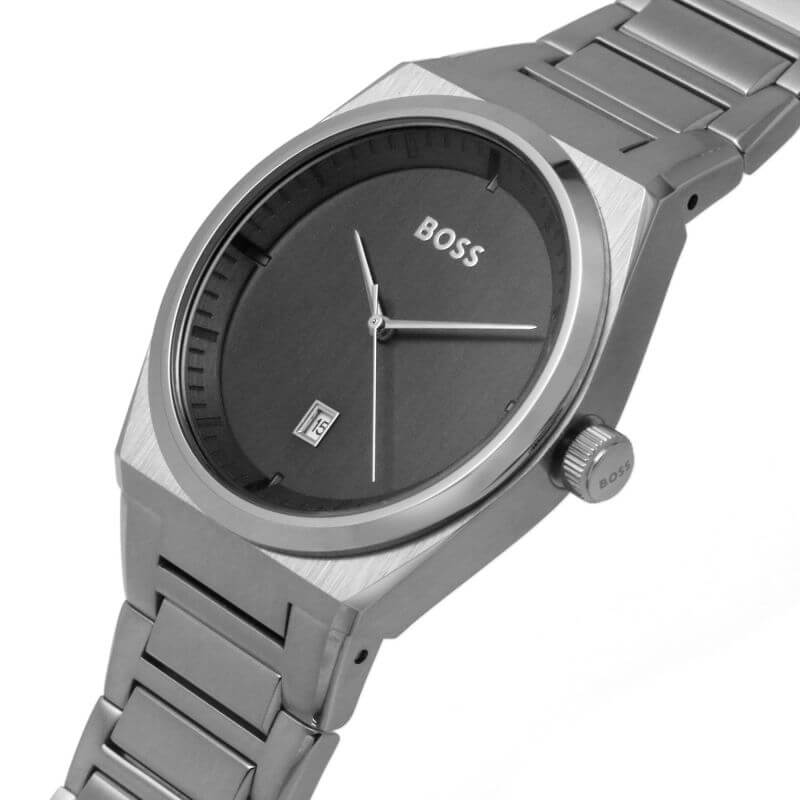 Steer SS Bracelet Strap Grey Dial Gents Watch