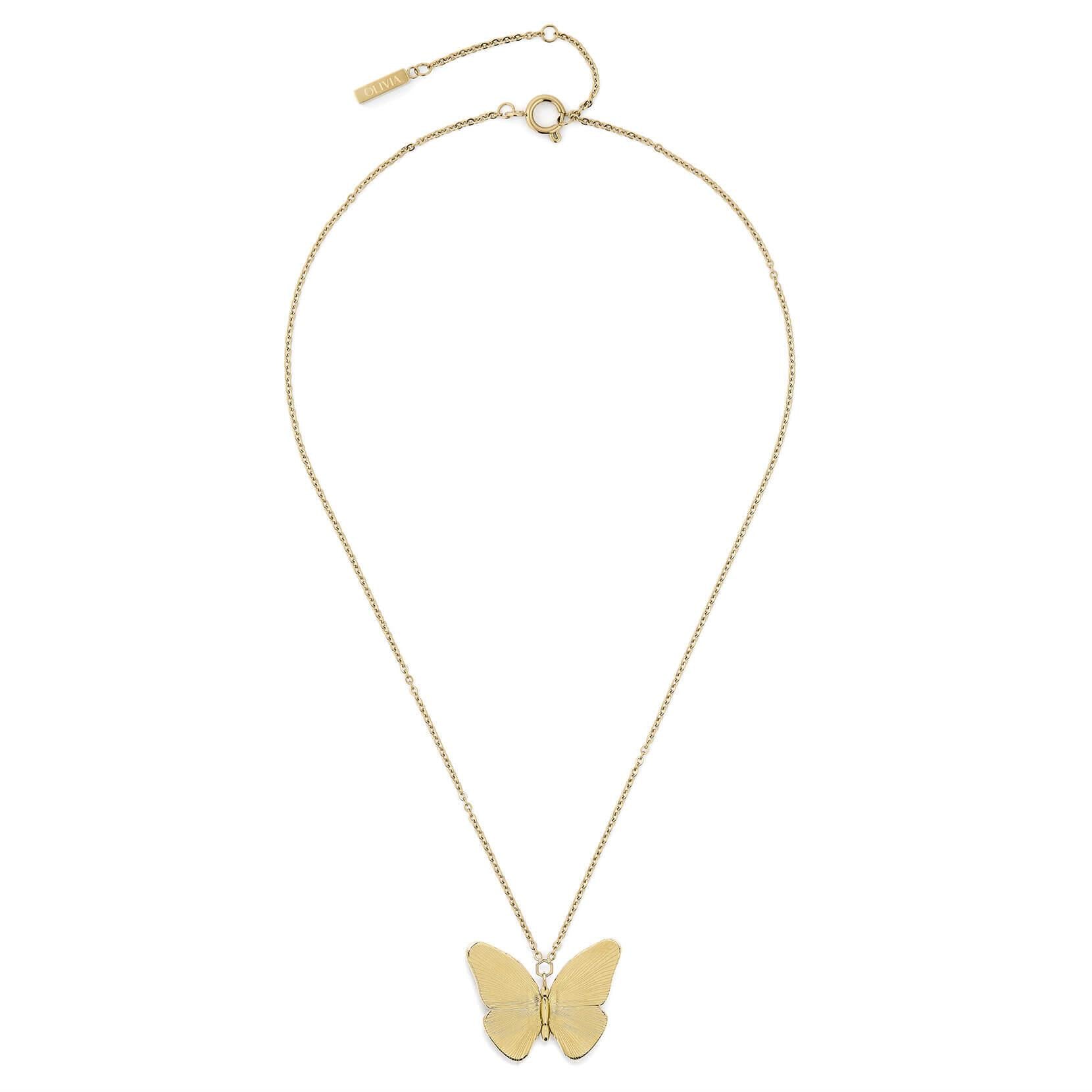 GP Butterfly With Etched Detail Necklace