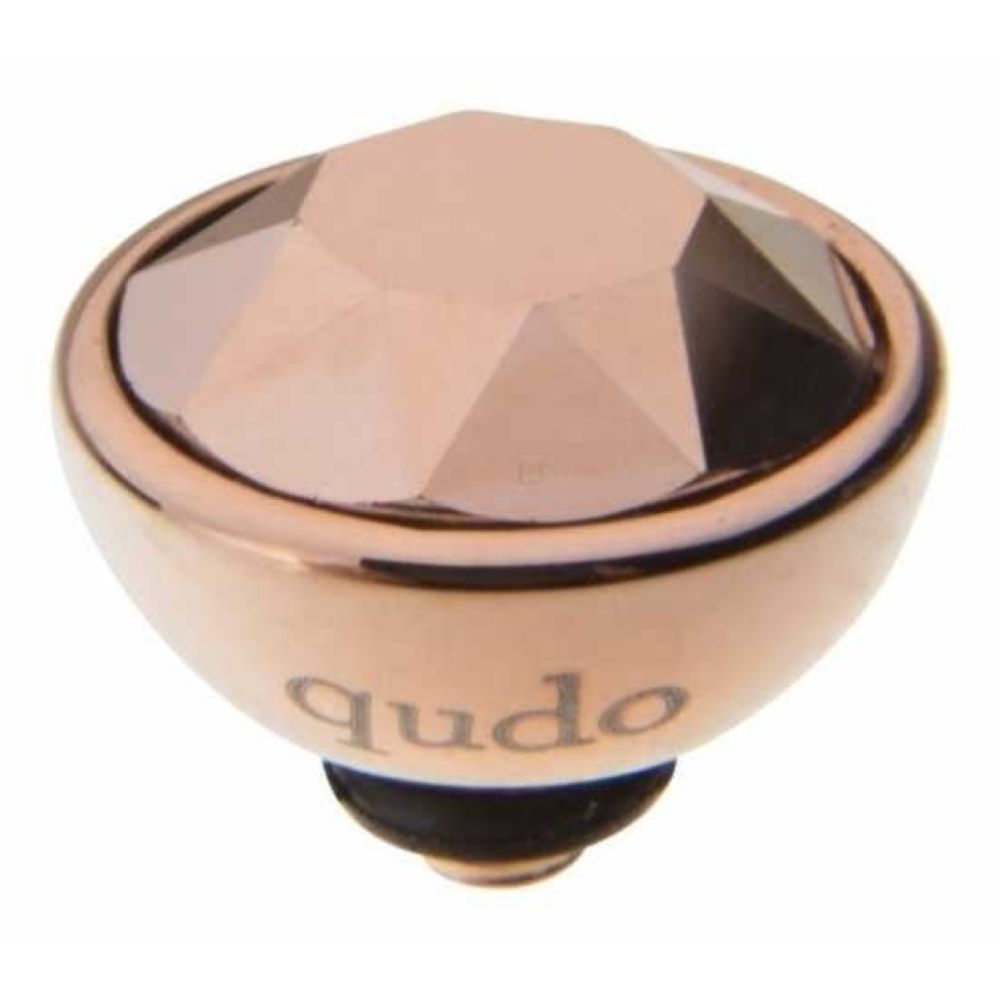 Famosa Rose Gold 10mm Bottone Ring Top Rose