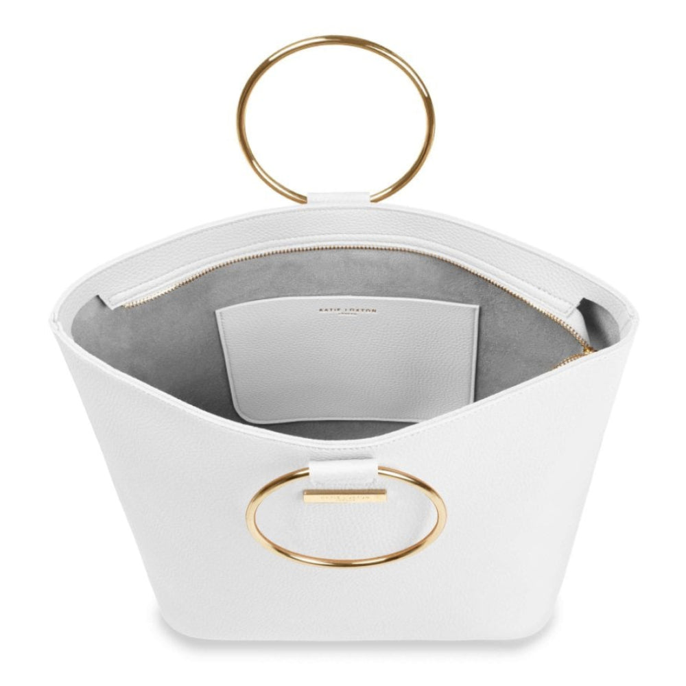 Suki Tote Bag - White - 32x39x13cm
