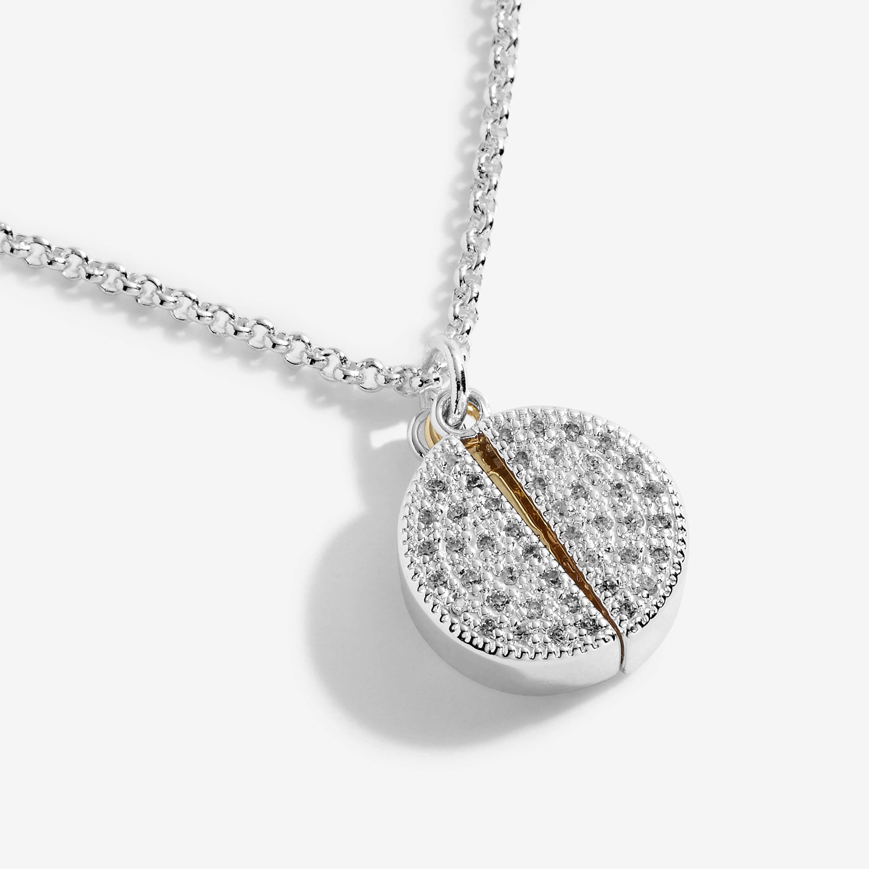 Secret Sentiment Lockets | Be The Sparkle | Silver And Gold | Necklace | 50cm Adjustable