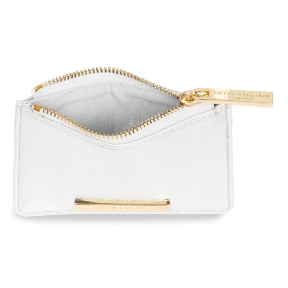 ALISE CARD HOLDER - Metallic White - 7.7x10.7x1.3cm