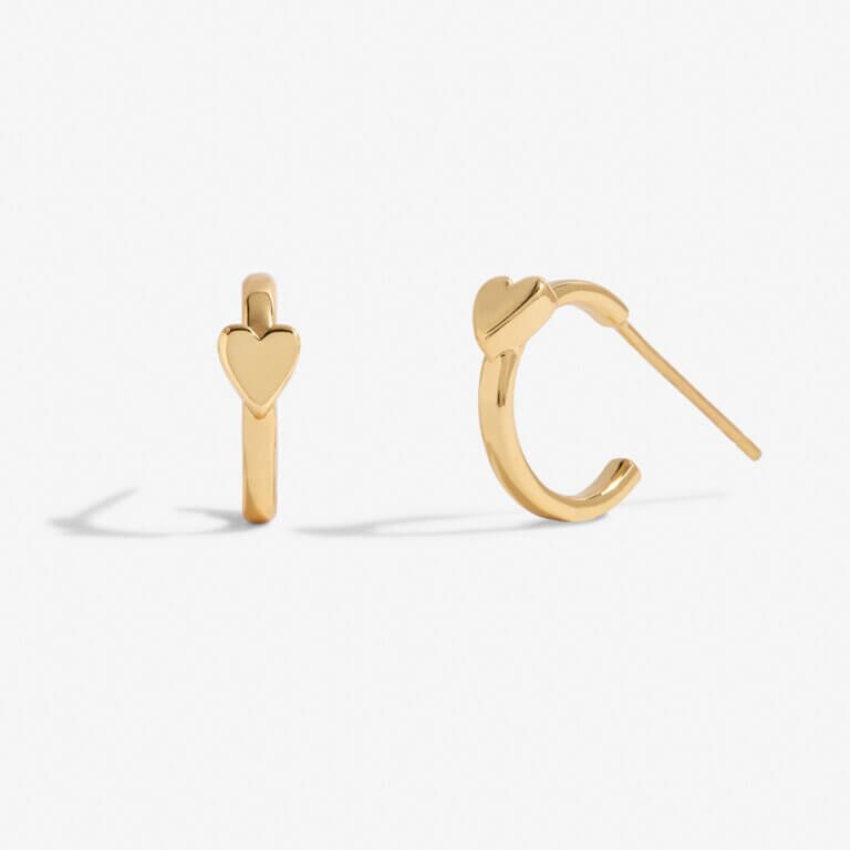Florence Hearts | Heart Hoops | Silver Rose Gold And Gold | Set Of 3 Hoop Earrings