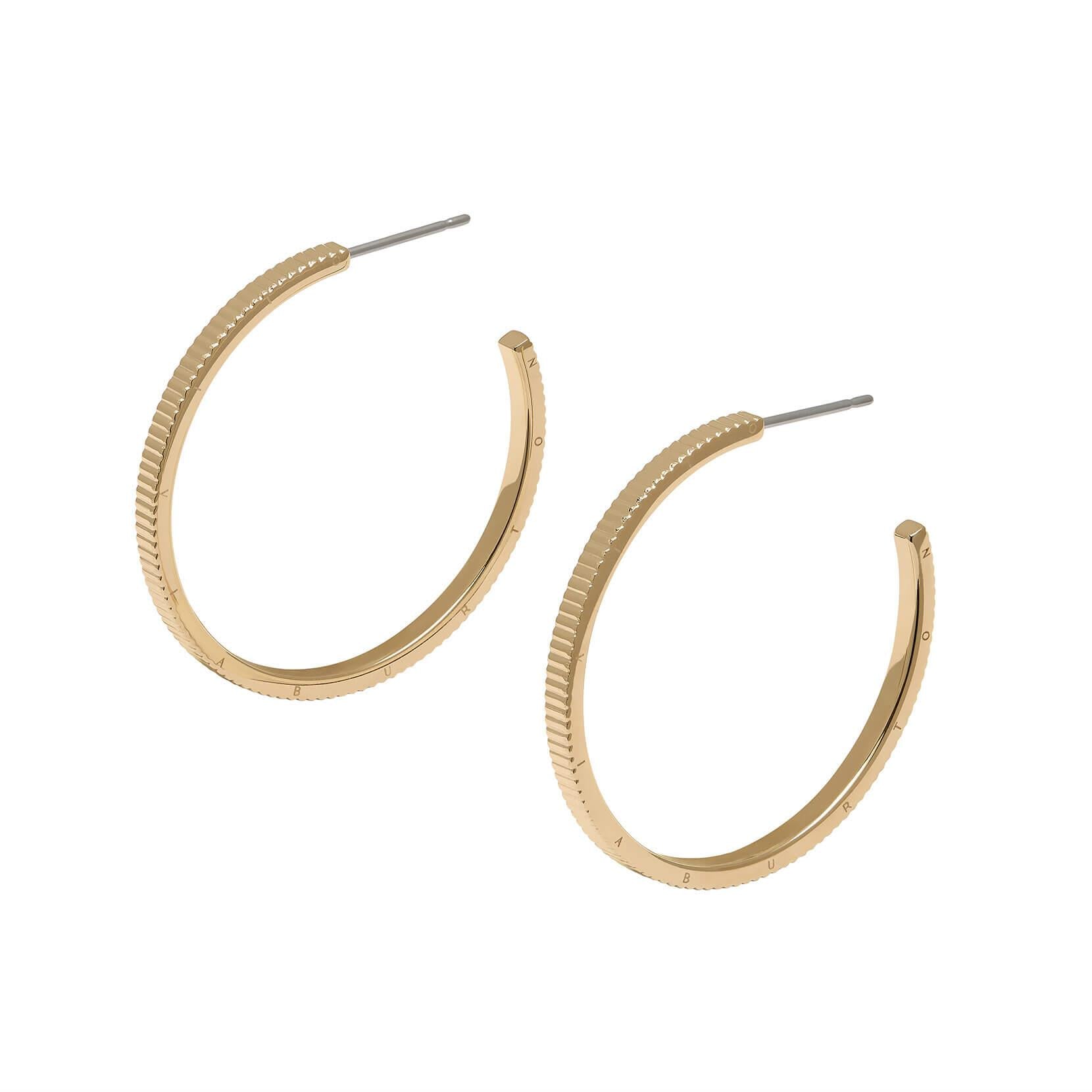 GP Classic Linear Detail Hoop Earrings