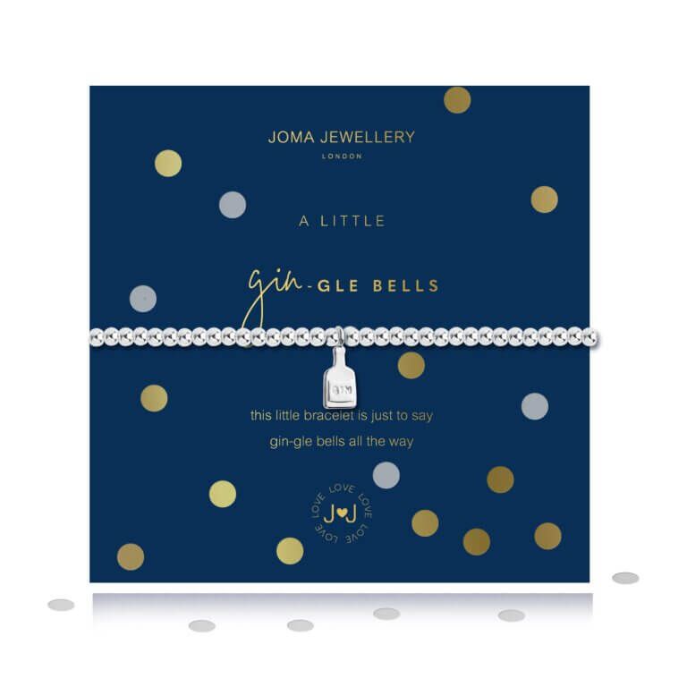 Confetti A Little | Gin-Gle Bells | Silver | Bracelet | 17.5cm Stretch
