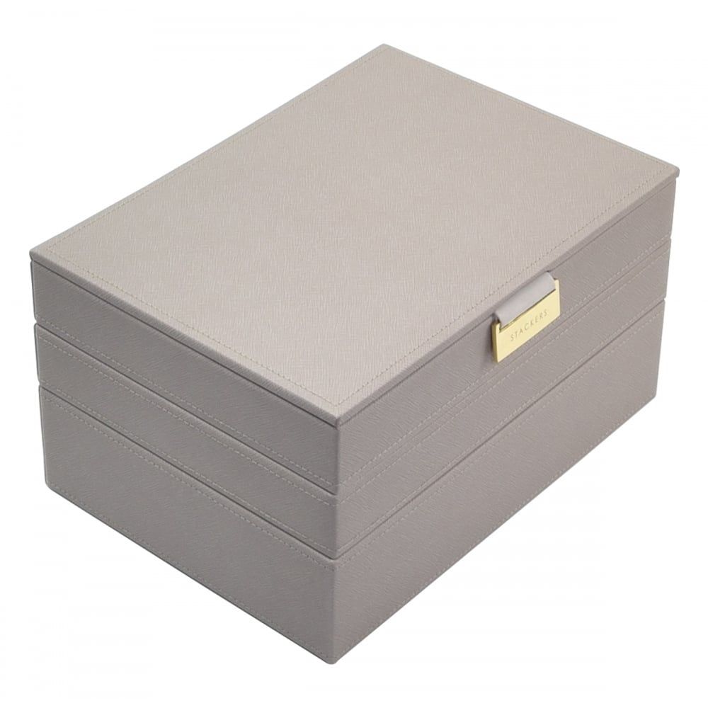 Taupe & Grey Classic Set Of 3 Stacker