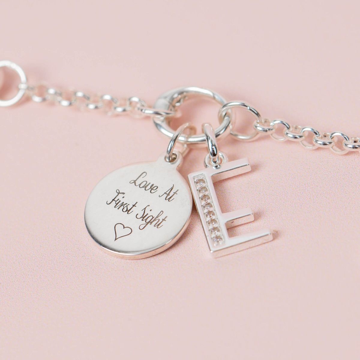 12mm Round Tag Pendant Necklace