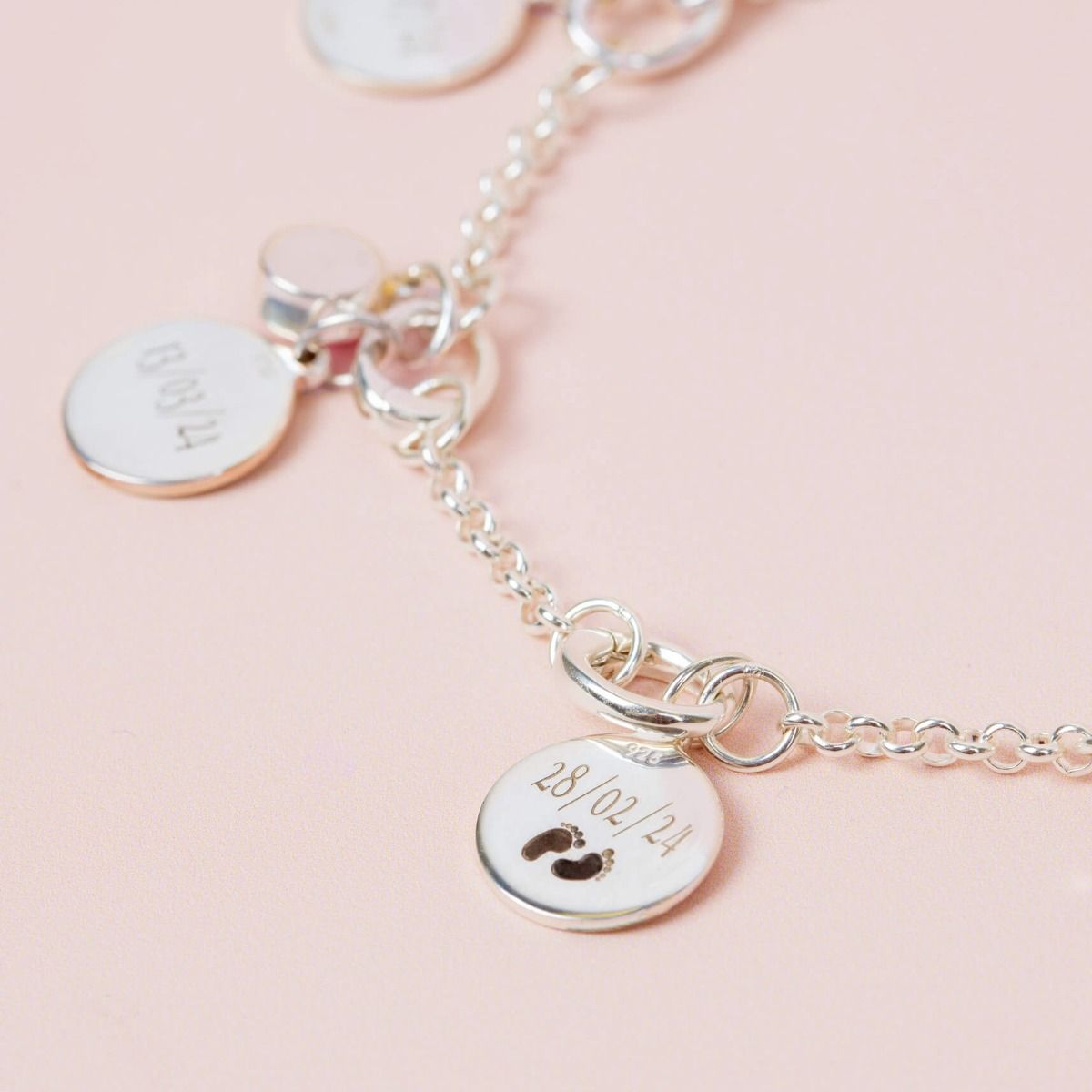 12mm Round Tag Pendant Necklace