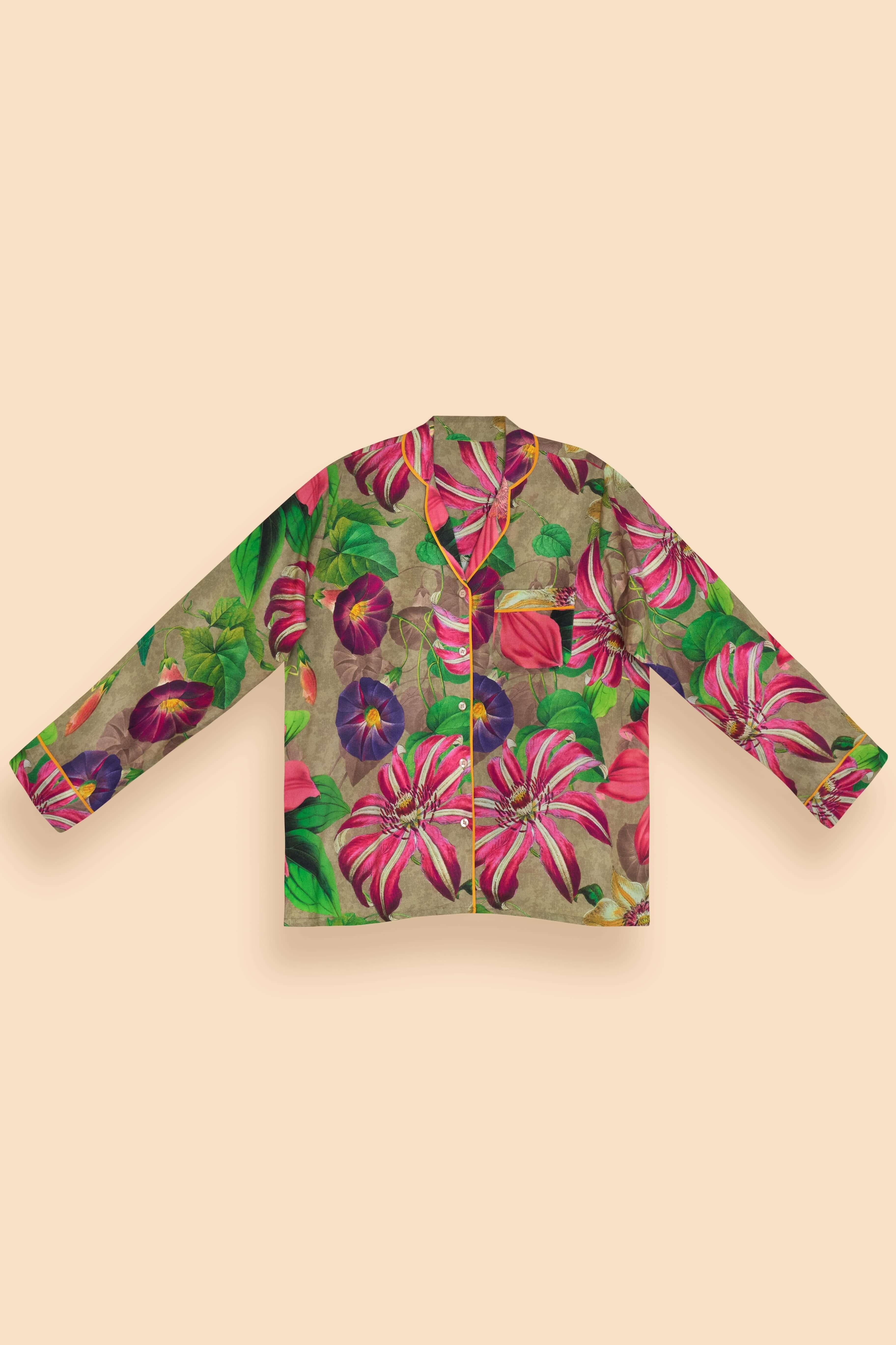 Super Soft Oversized Botanicals Pyjamas