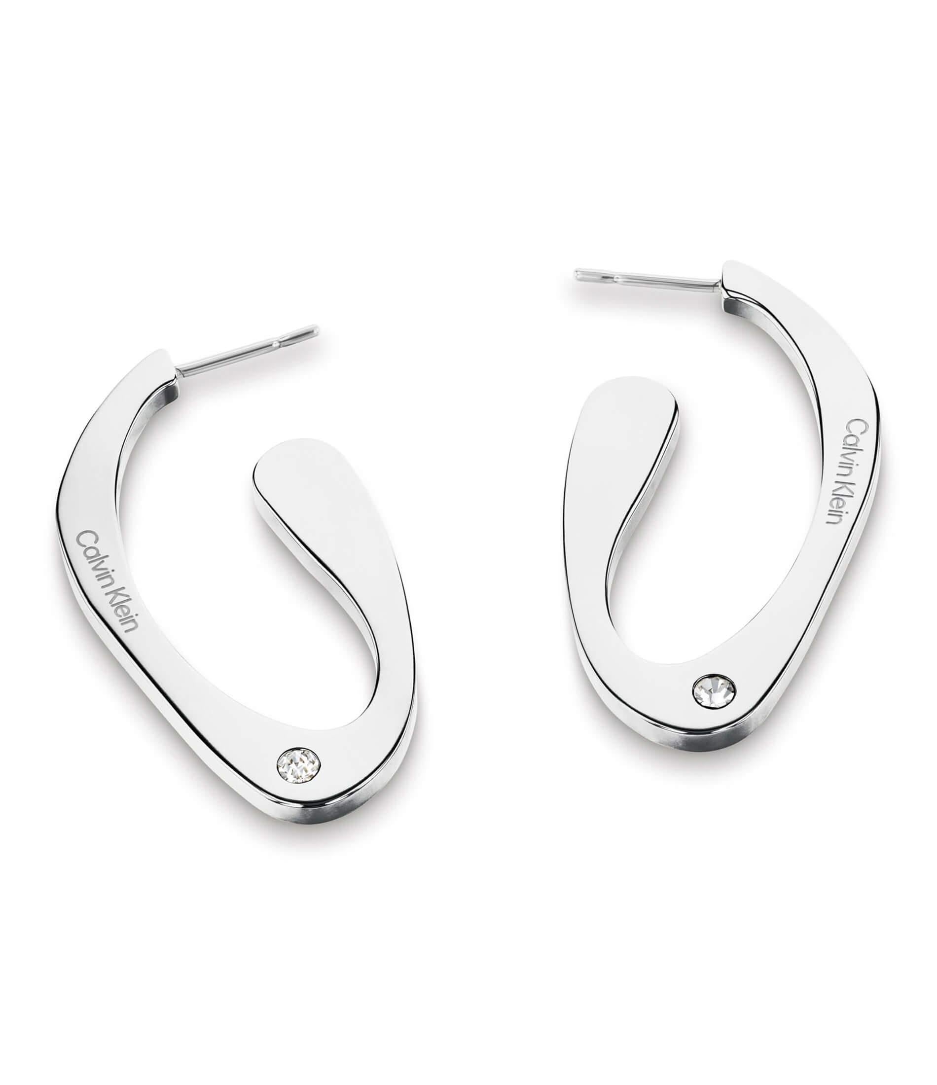 Harmonious Connection SS Organic Shape Earrings