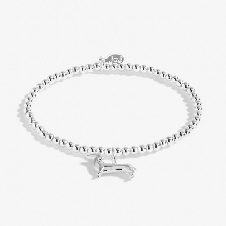 A Little | Silly Sausage | Silver | Bracelet | 15.5cm Stretch