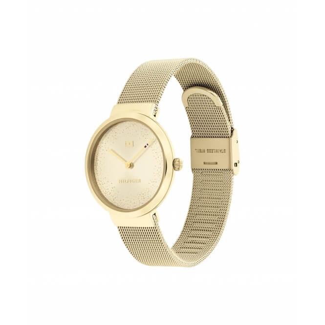 Libby Gold Tone Mesh Bracelet Ladies Watch