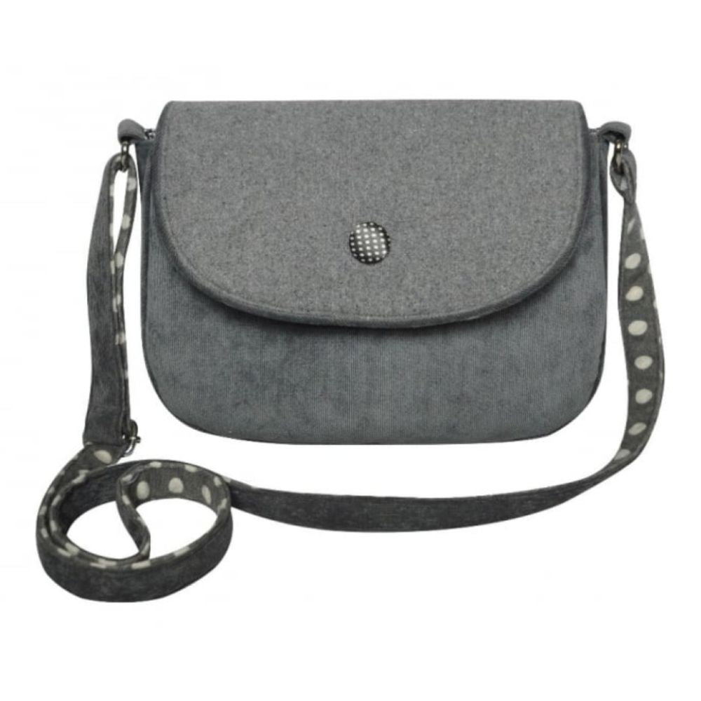 Grey Jersey Spot Saddle Bag