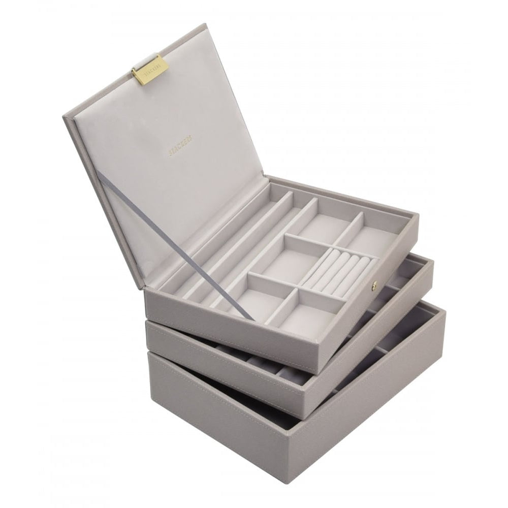 Taupe & Grey Classic Set Of 3 Stacker