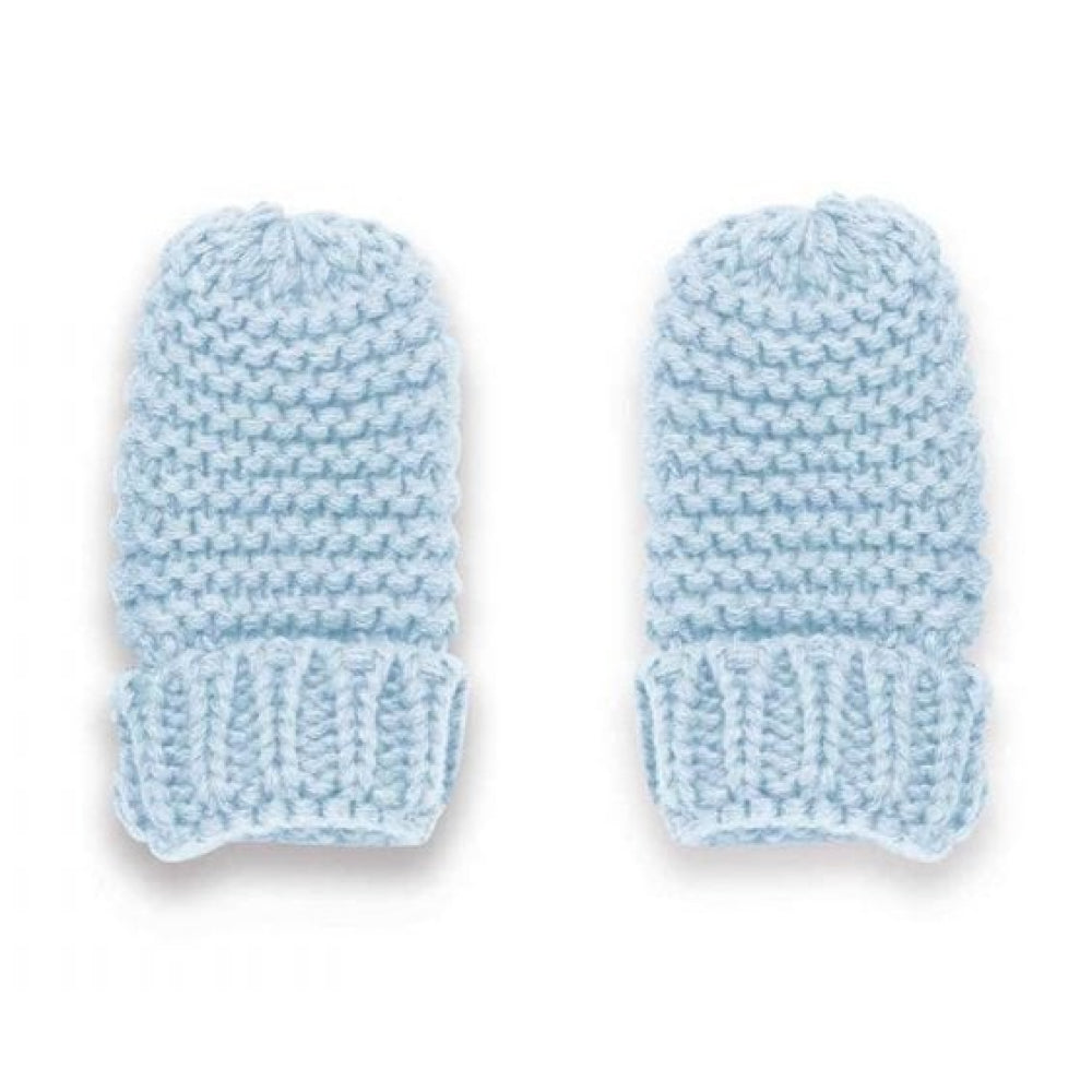 Baby Hat and Mittens Set 0-6 Months | Blue