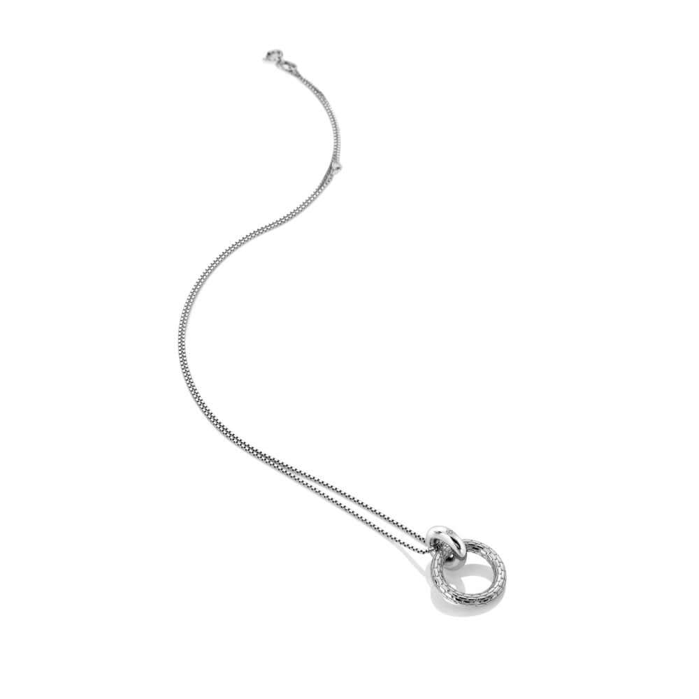 Woven Circle Pendant Necklace